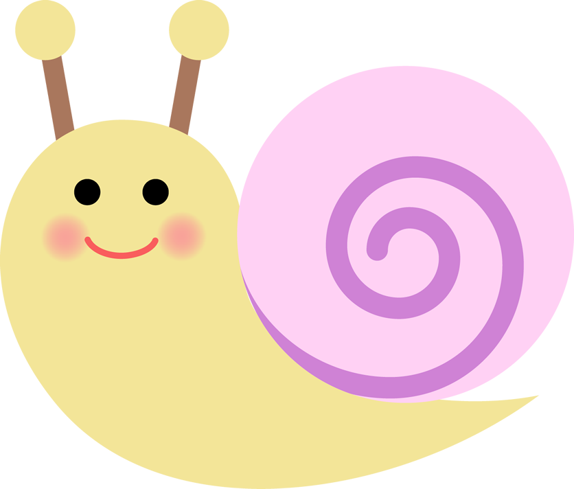 カタツムリ イラスト 無料詳細 4位