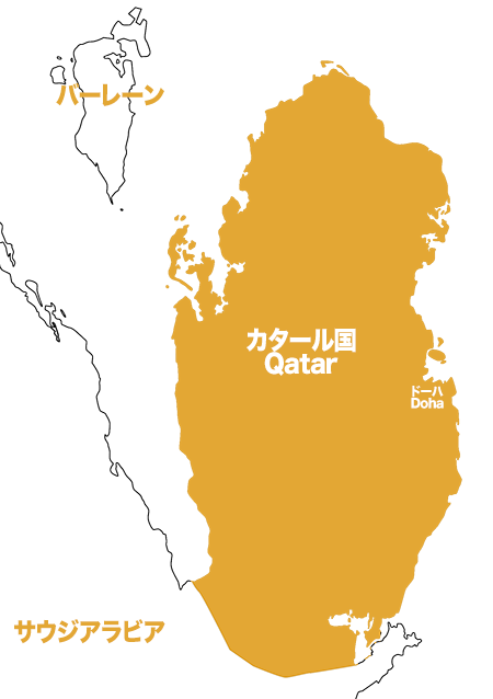 カタール 地図詳細 4位