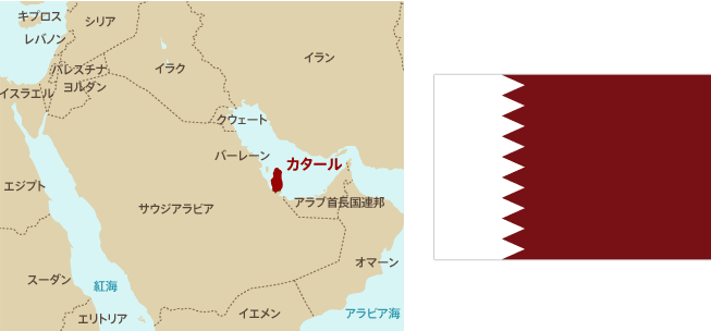 カタール 地図詳細 5位