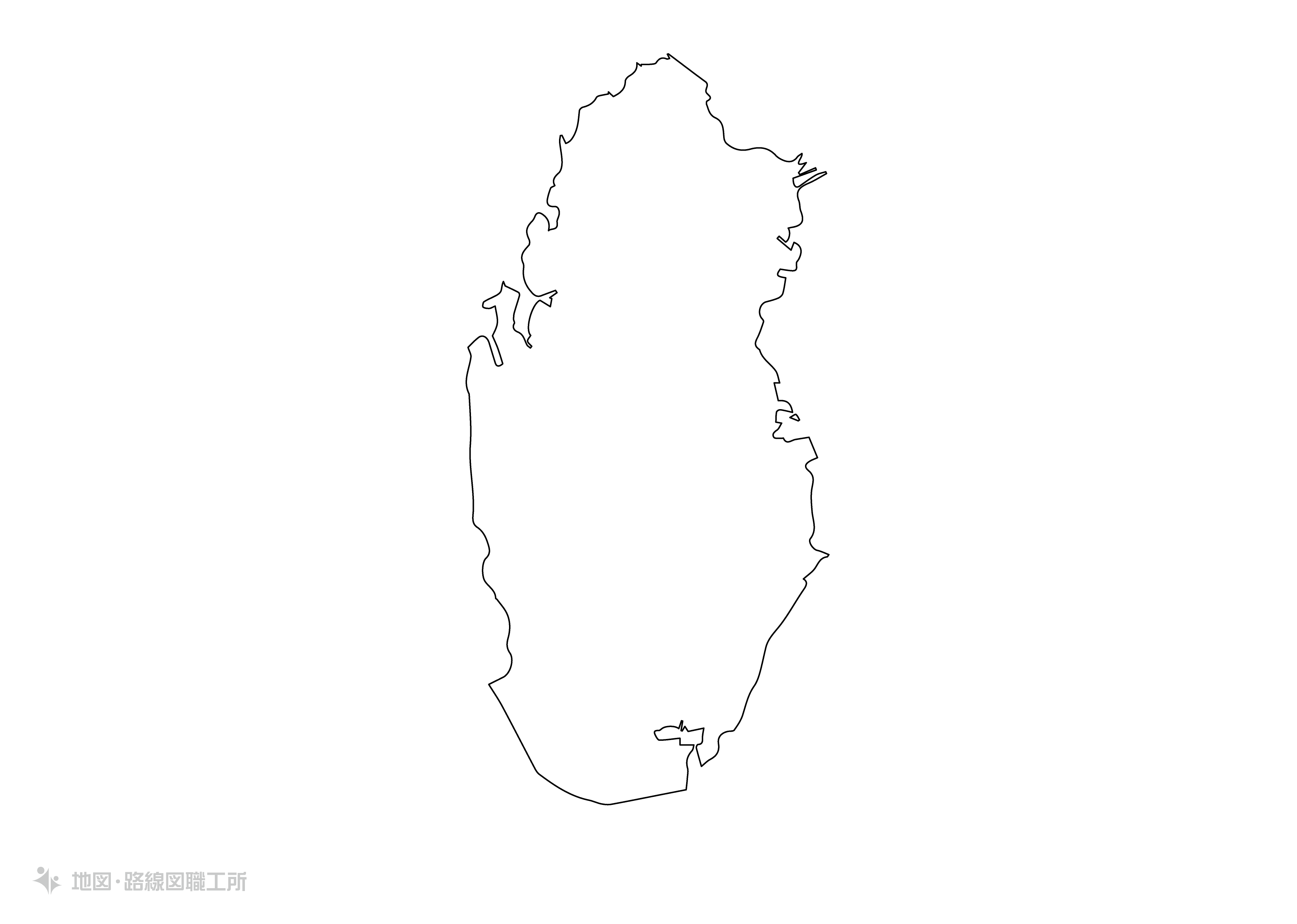 カタール 地図詳細 6位