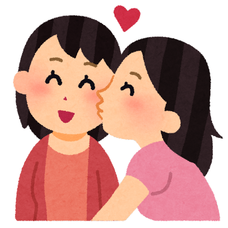 カップル キス イラスト詳細 3位