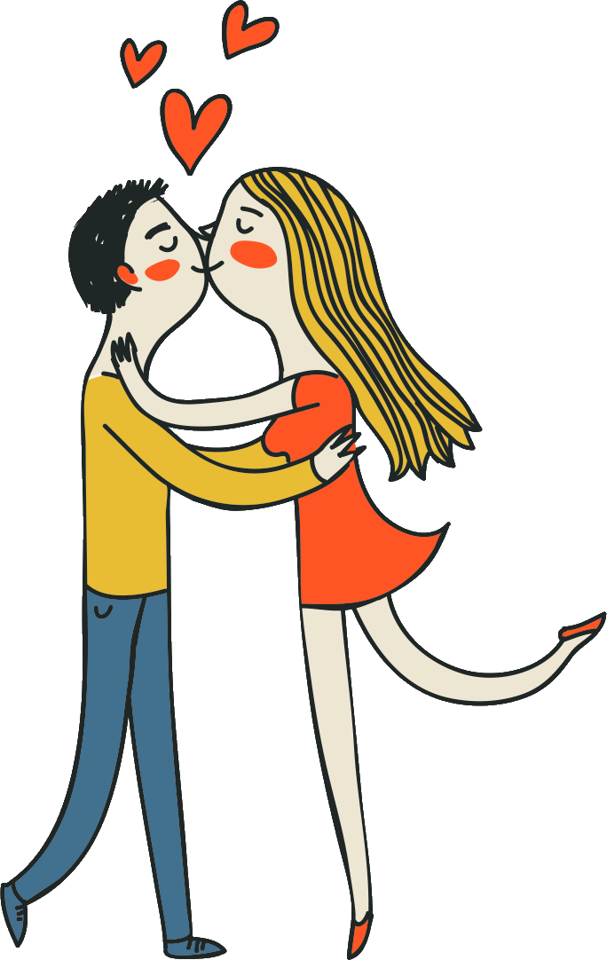 カップル キス イラスト詳細 5位