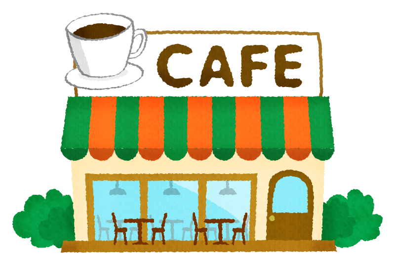 カフェ 背景 フリー 素材 イラスト - KibrisPDR