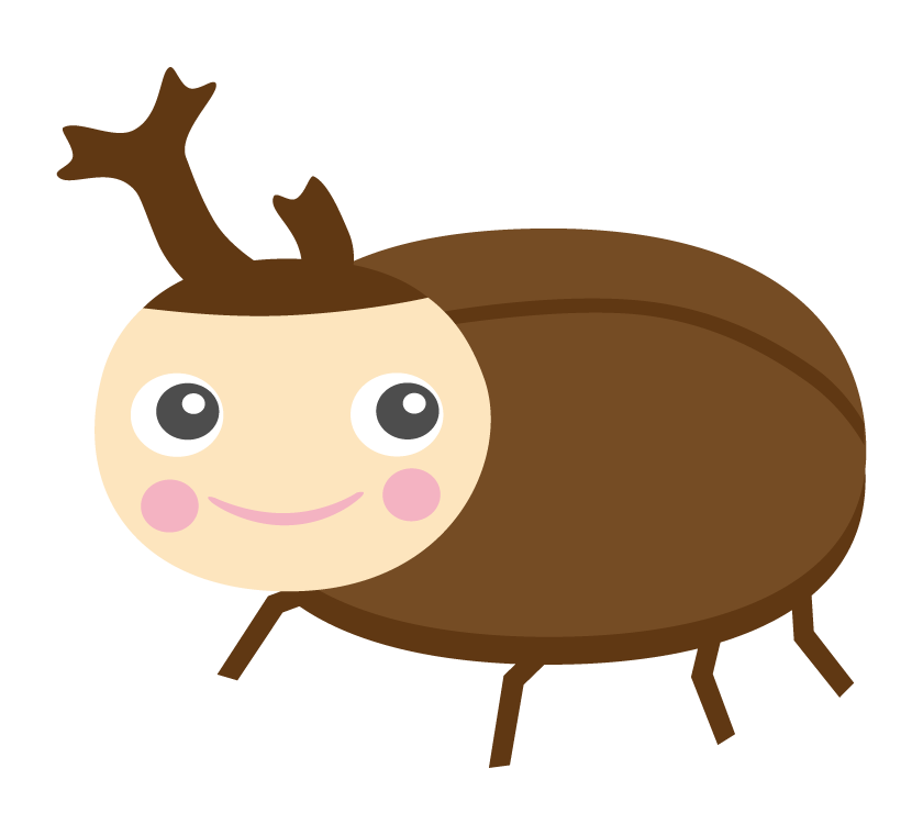 カブトムシ イラスト かわいい詳細 7位