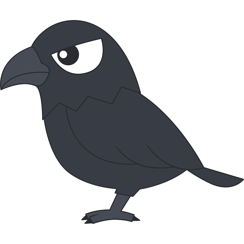 カラス かわいい イラスト詳細 9位
