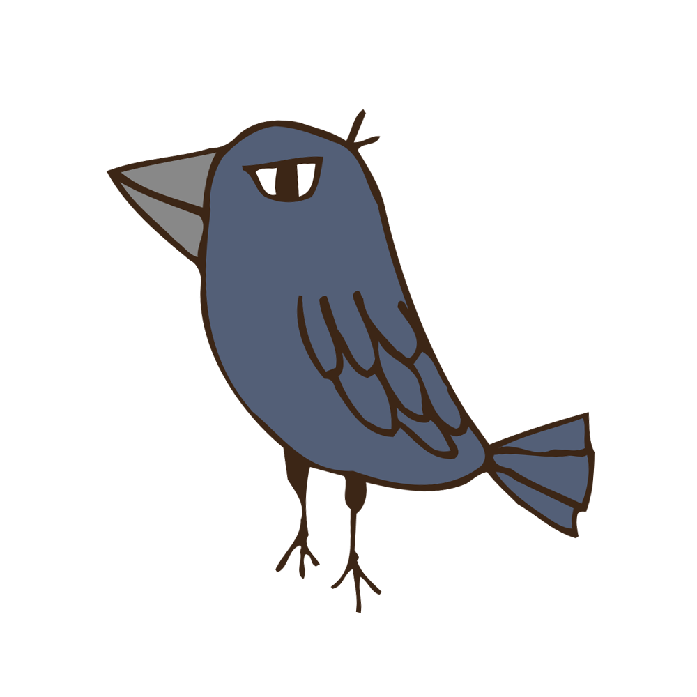 カラス かわいい イラスト詳細 7位