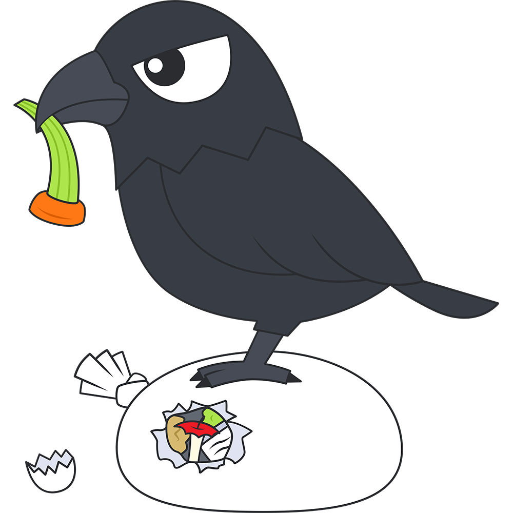 カラス かわいい イラスト詳細 8位