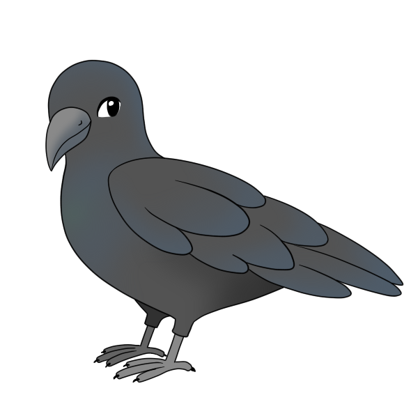 カラス イラスト かっこいい詳細 7位
