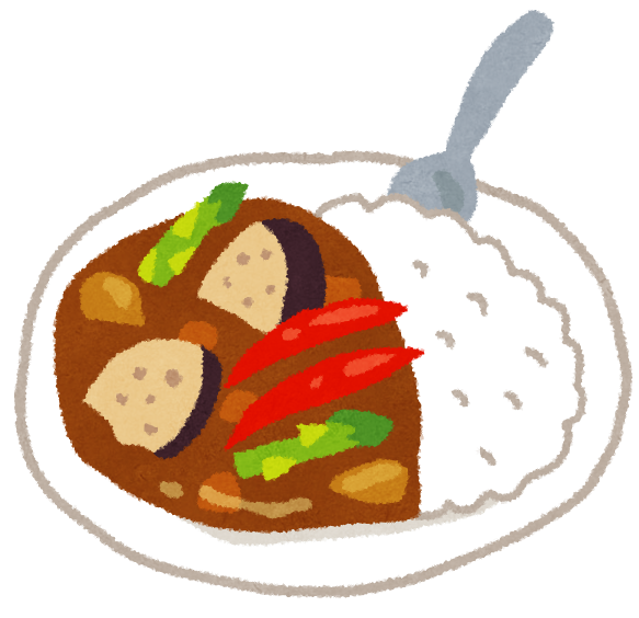 カレー イラスト 無料詳細 9位
