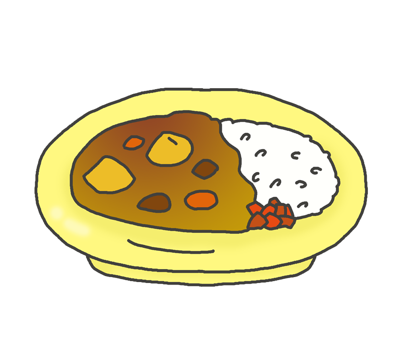 カレー イラスト 無料詳細 11位