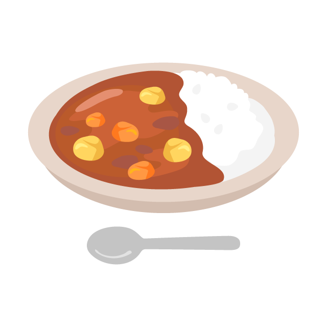 カレー イラスト 無料詳細 3位