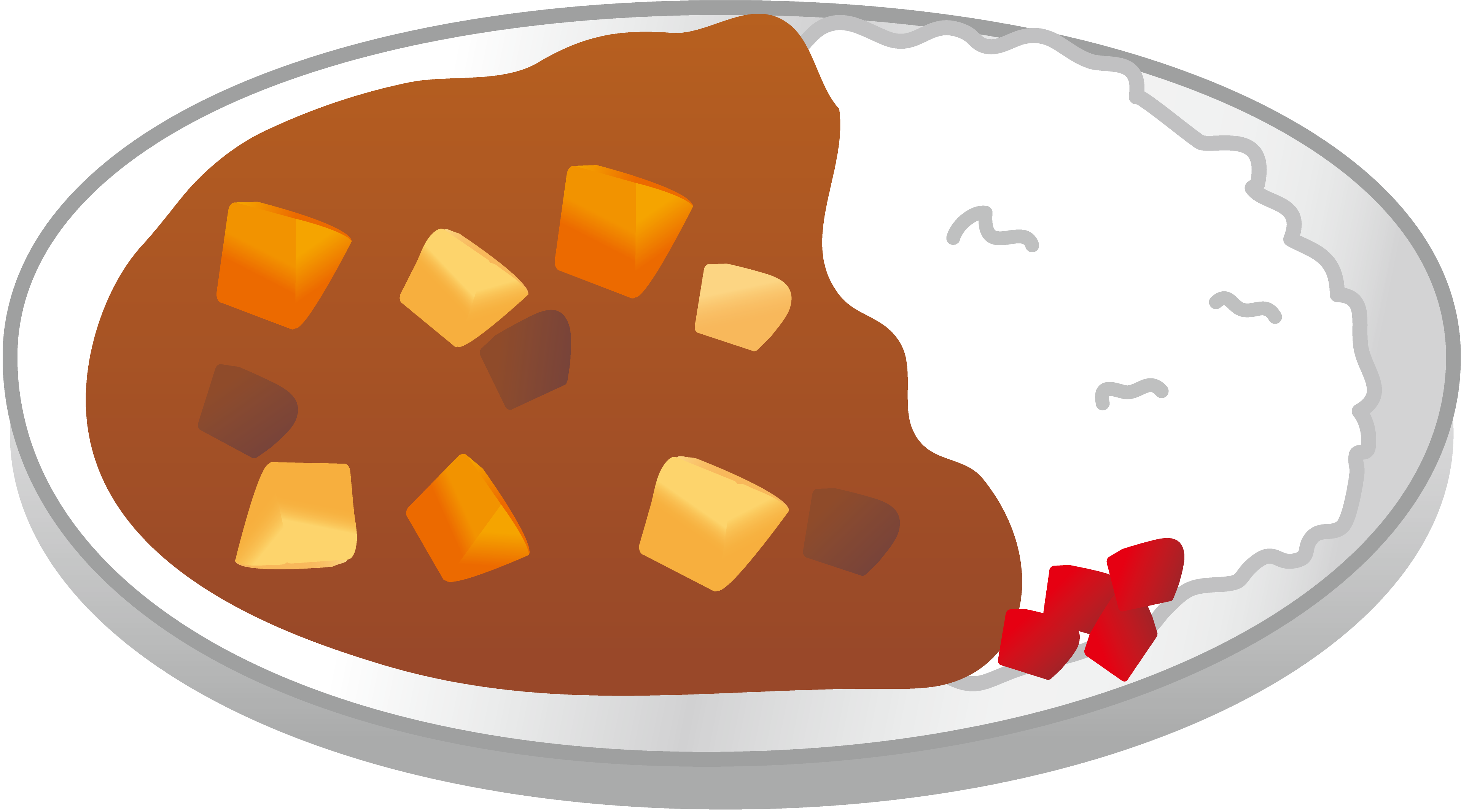 カレー イラスト 無料詳細 4位