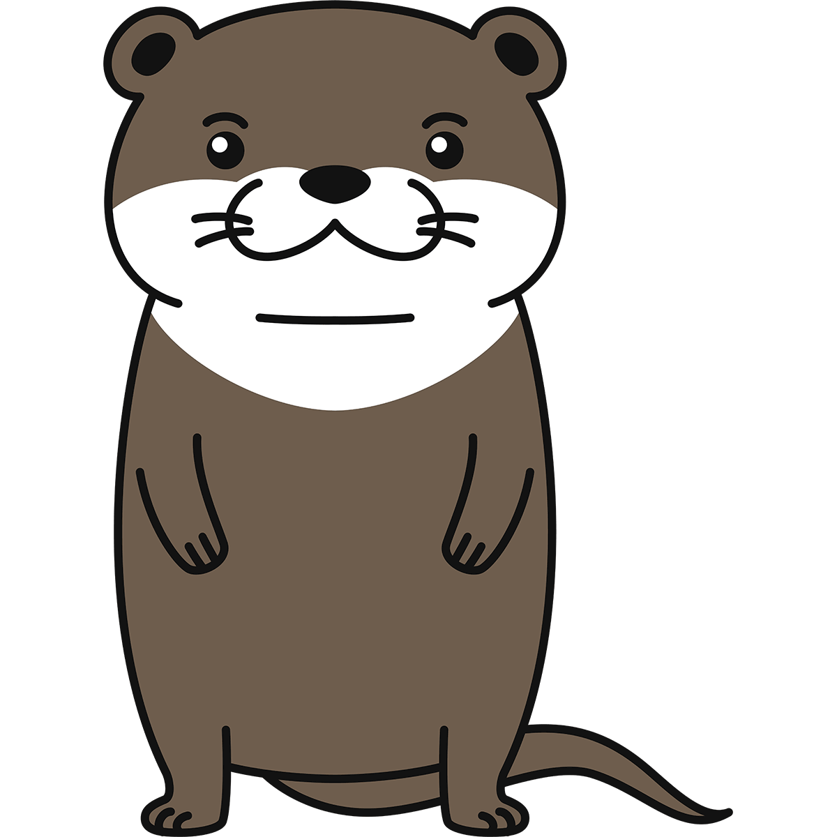 カワウソ 可愛い イラスト詳細 2位