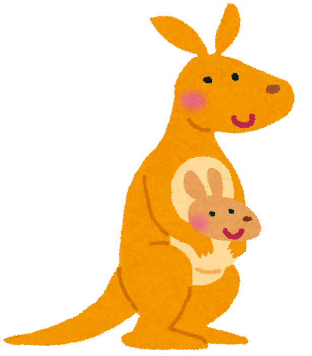カンガルー イラスト 簡単詳細 6位