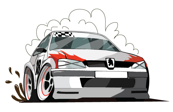 カー レース イラスト詳細 10位