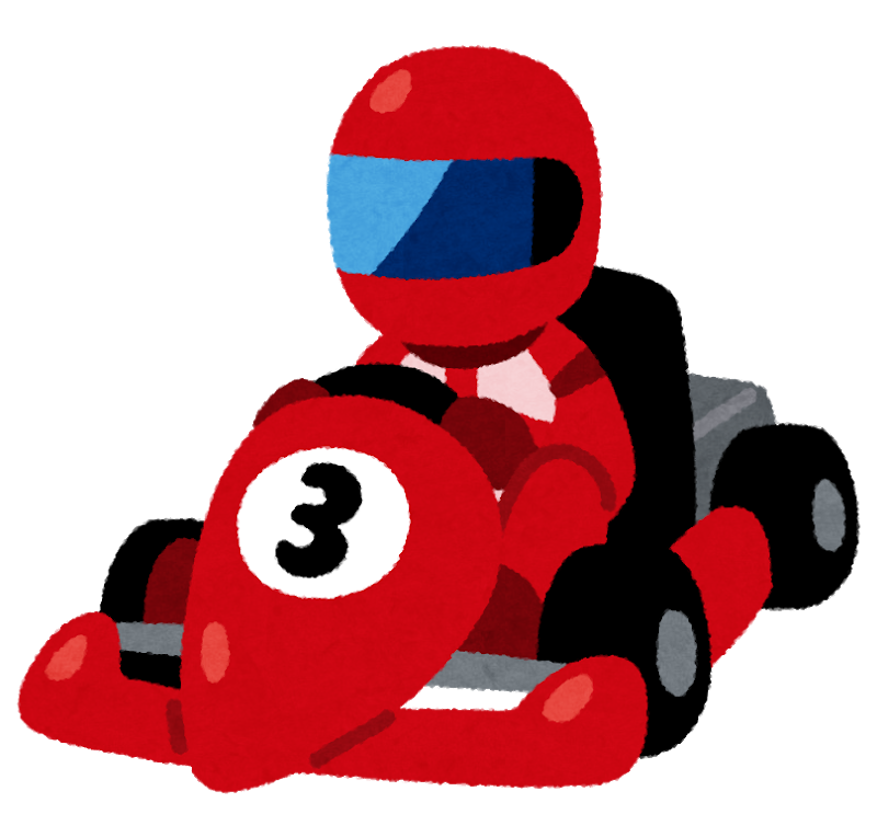 カー レース イラスト詳細 2位