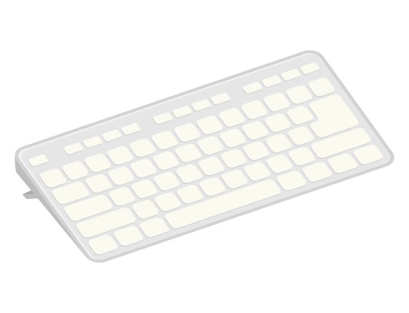 キーボード イラスト フリー詳細 6位