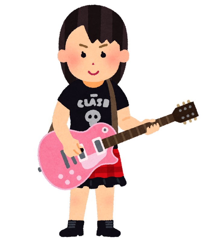 ギター 女子 イラスト詳細 3位