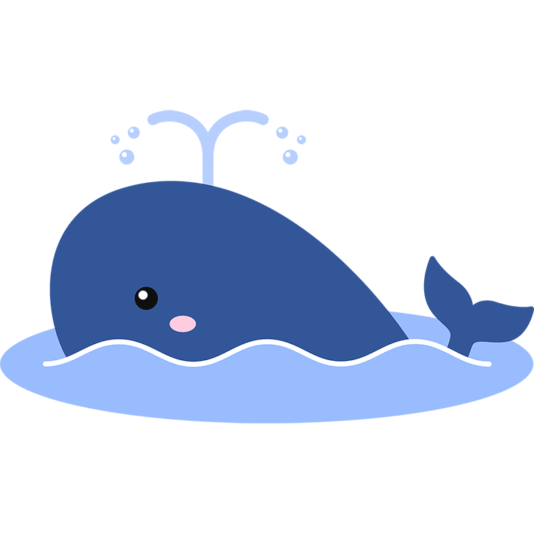 クジラ かわいい イラスト詳細 5位