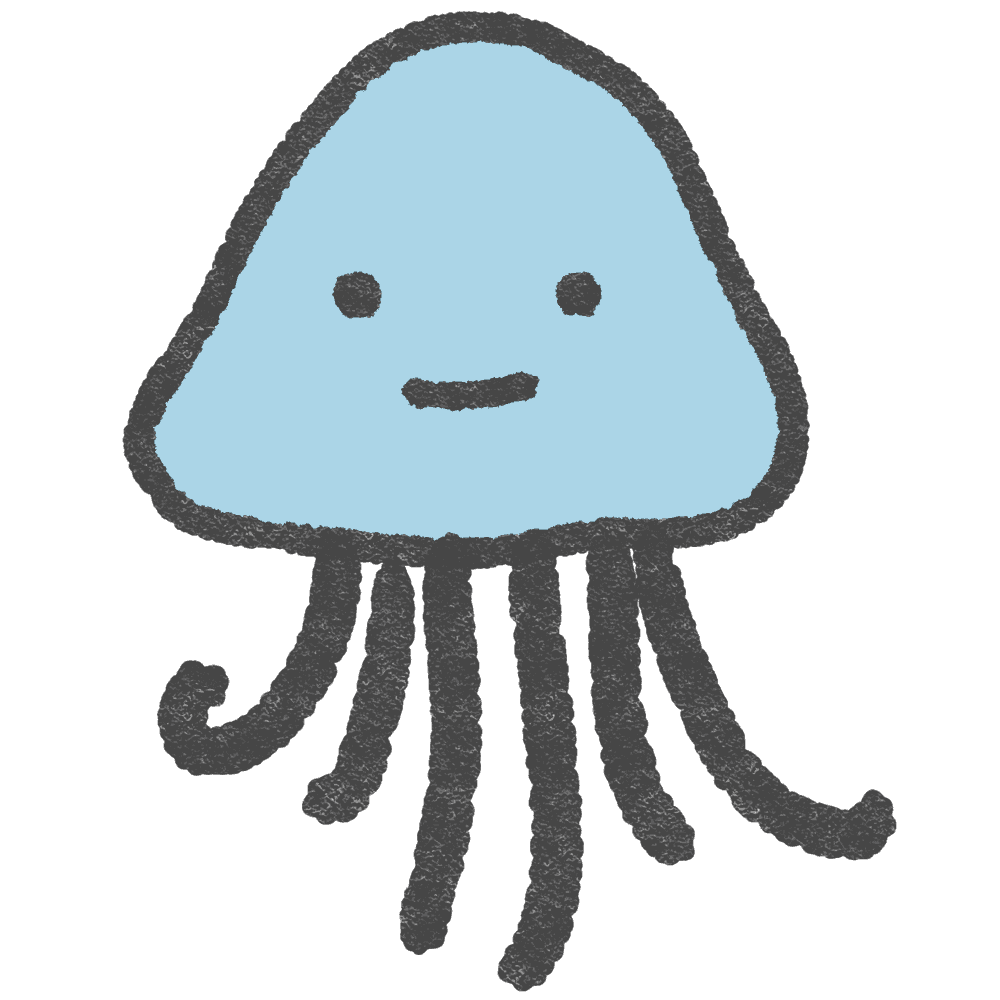 クラゲ 可愛い イラスト詳細 3位