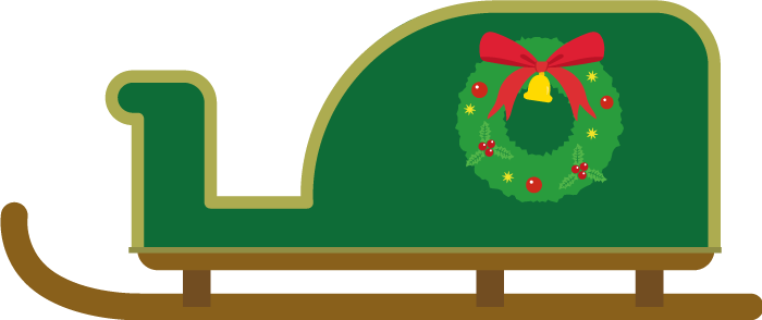 クリスマス そり イラスト詳細 6位