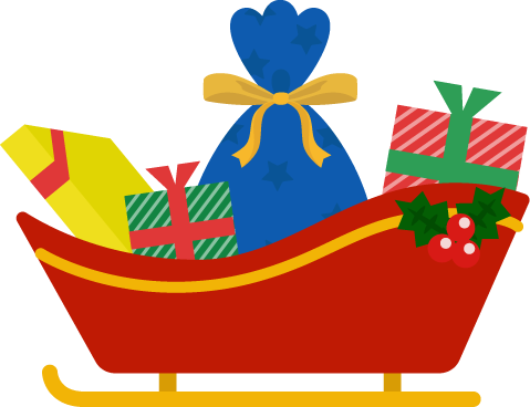クリスマス そり イラスト詳細 7位