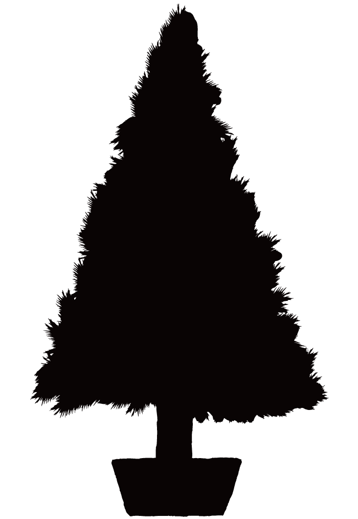 クリスマス イラスト シルエット詳細 7位