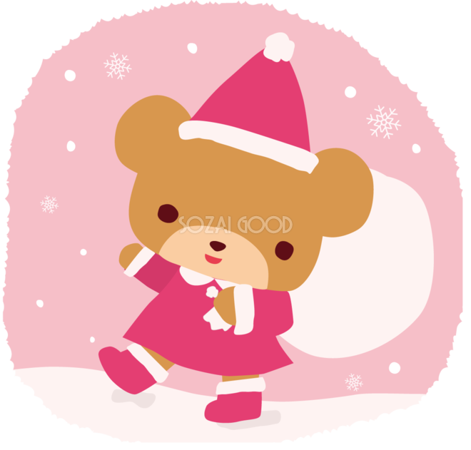 クリスマス イラスト 動物詳細 8位