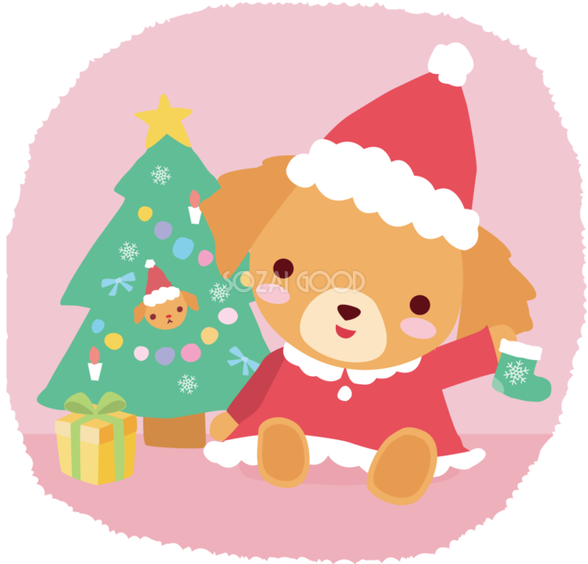 クリスマス イラスト 動物詳細 9位