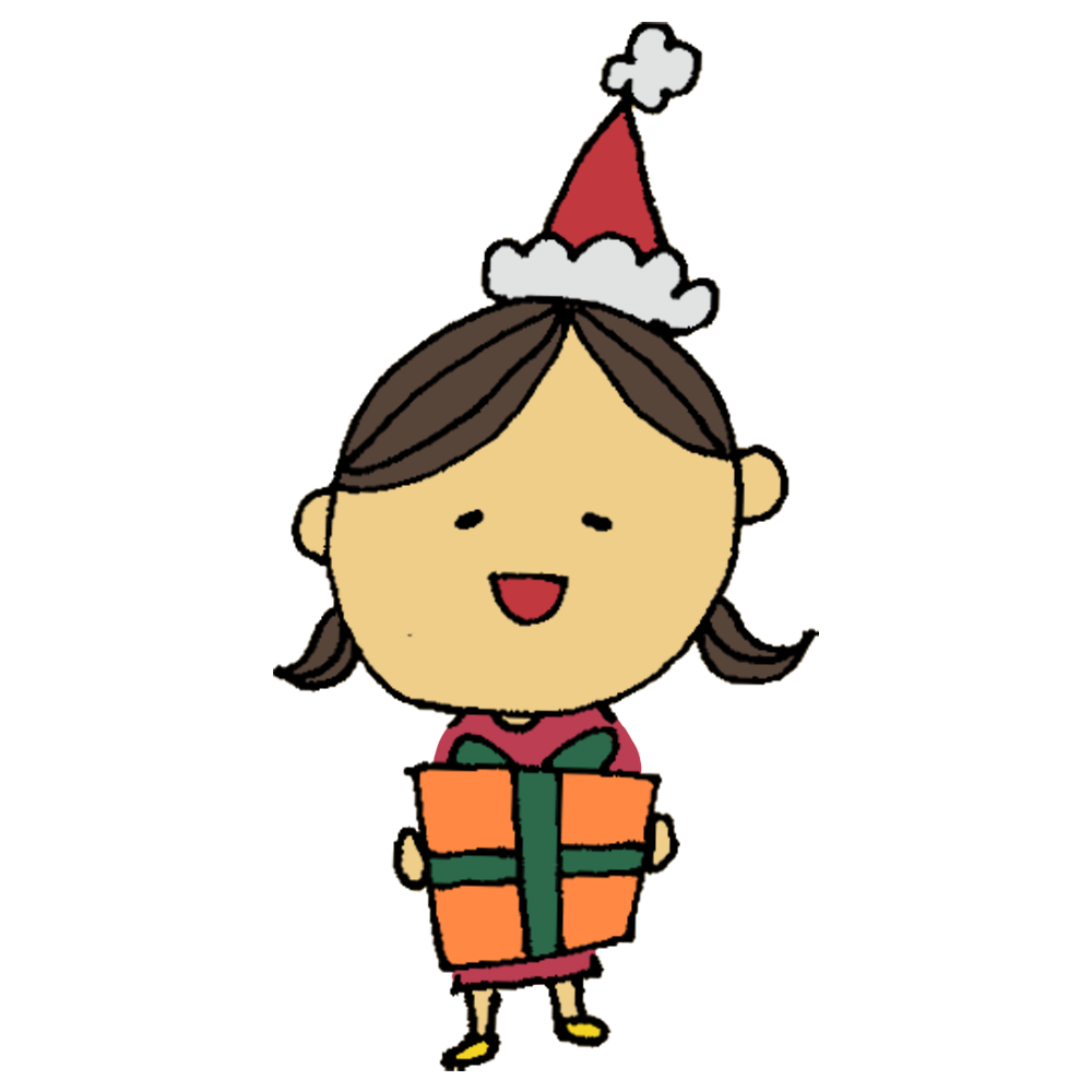 クリスマス イラスト 女の子 簡単詳細 4位
