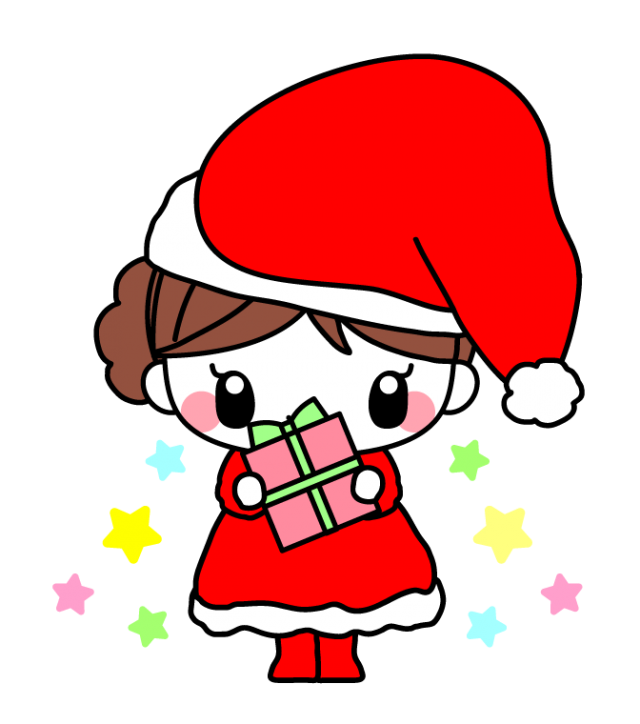 クリスマス イラスト 女の子 簡単詳細 5位