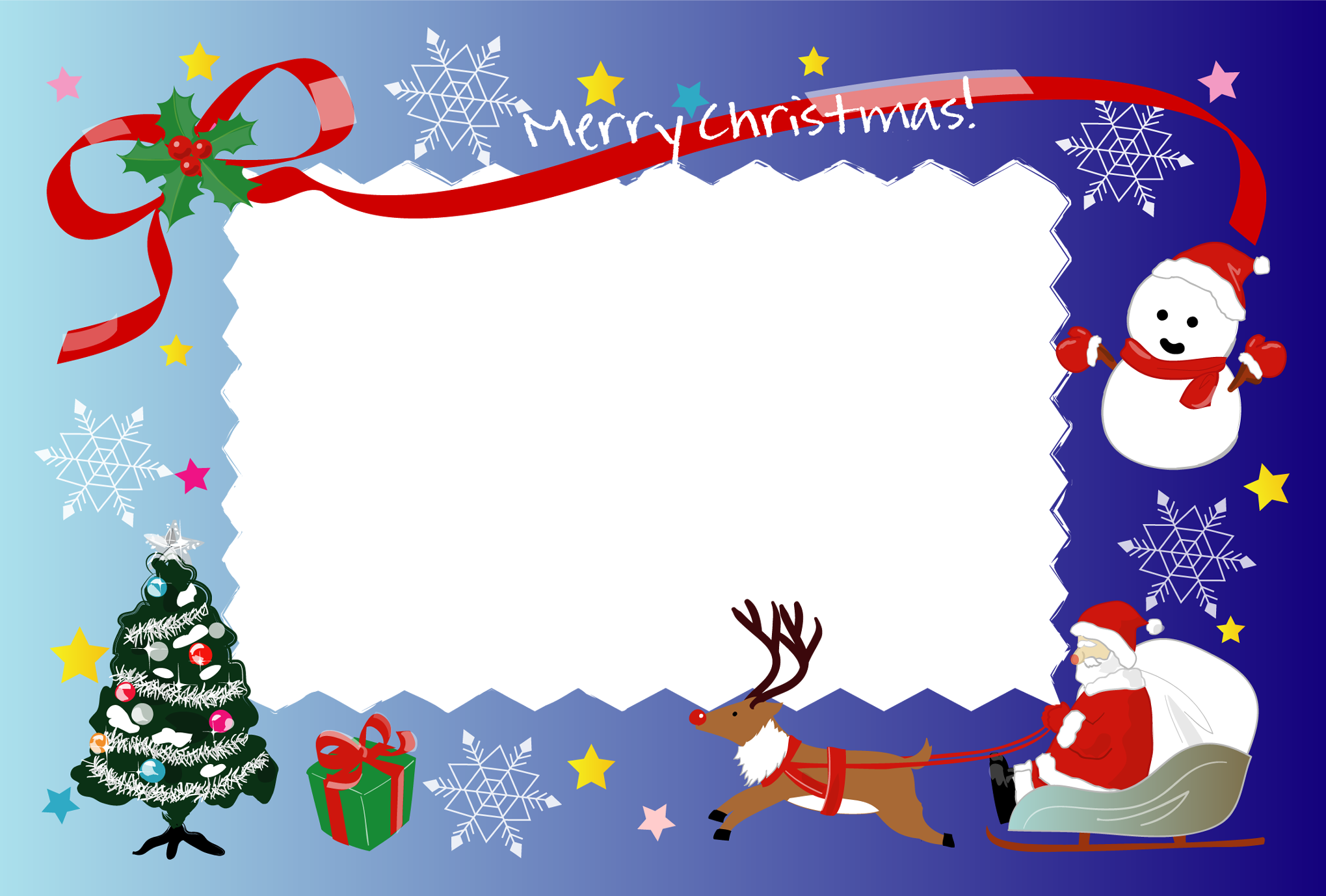 クリスマス カード テンプレート 写真 無料 - KibrisPDR