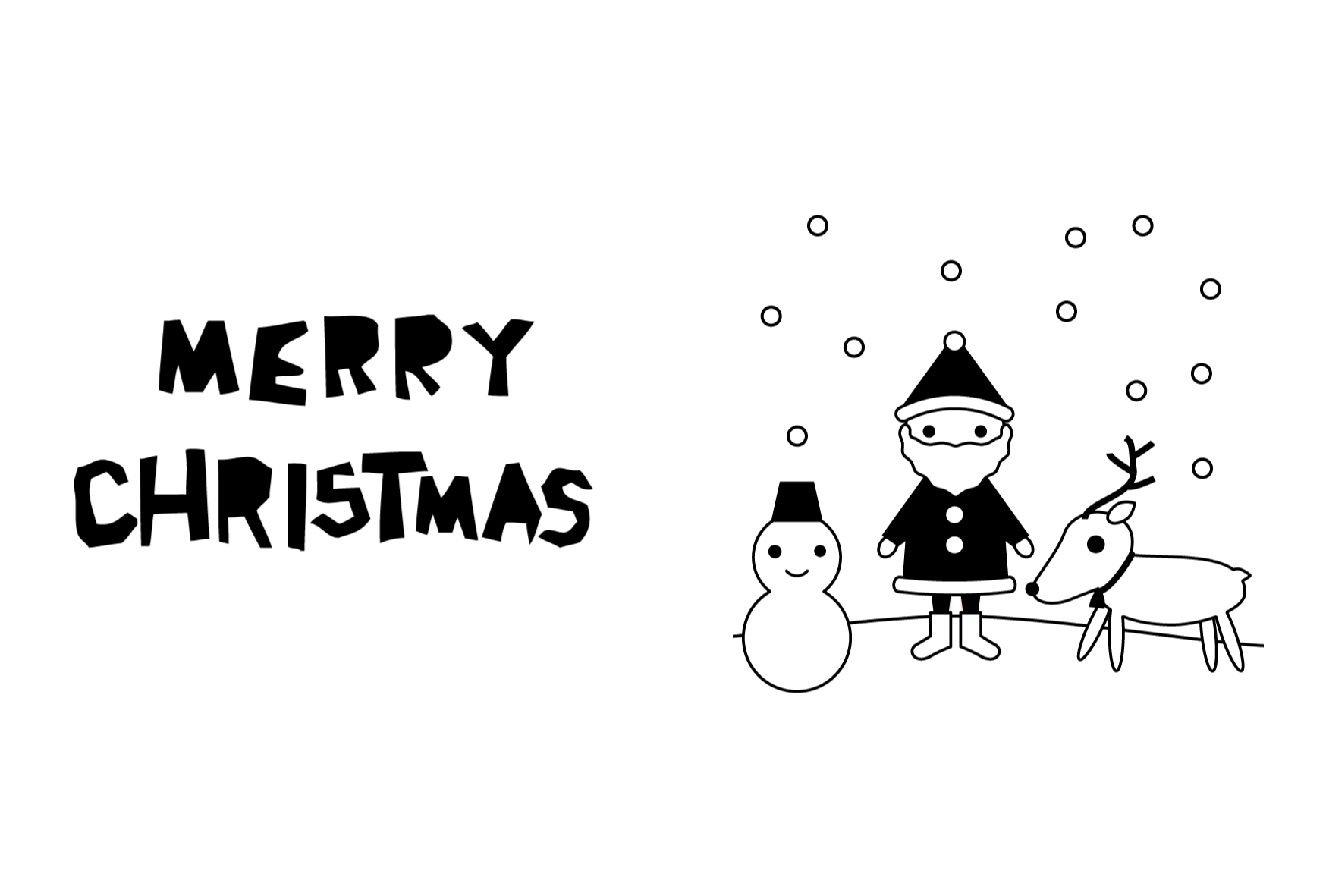 クリスマス カード 手書き イラスト詳細 2位