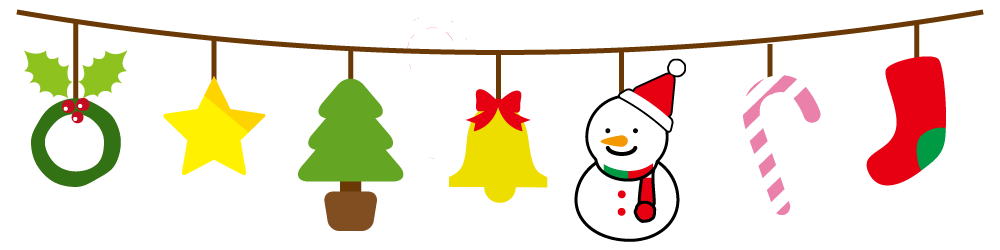 クリスマス ガーランド イラスト詳細 11位