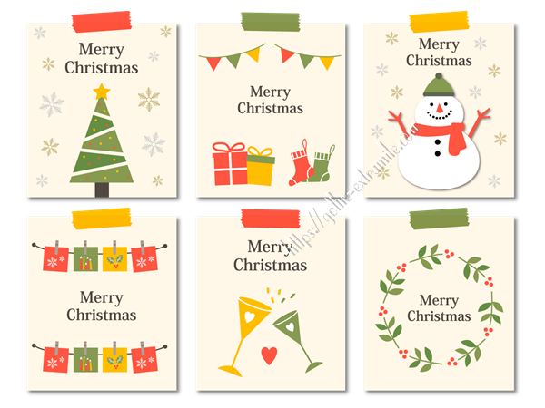クリスマス タグ 無料 ダウンロード詳細 9位