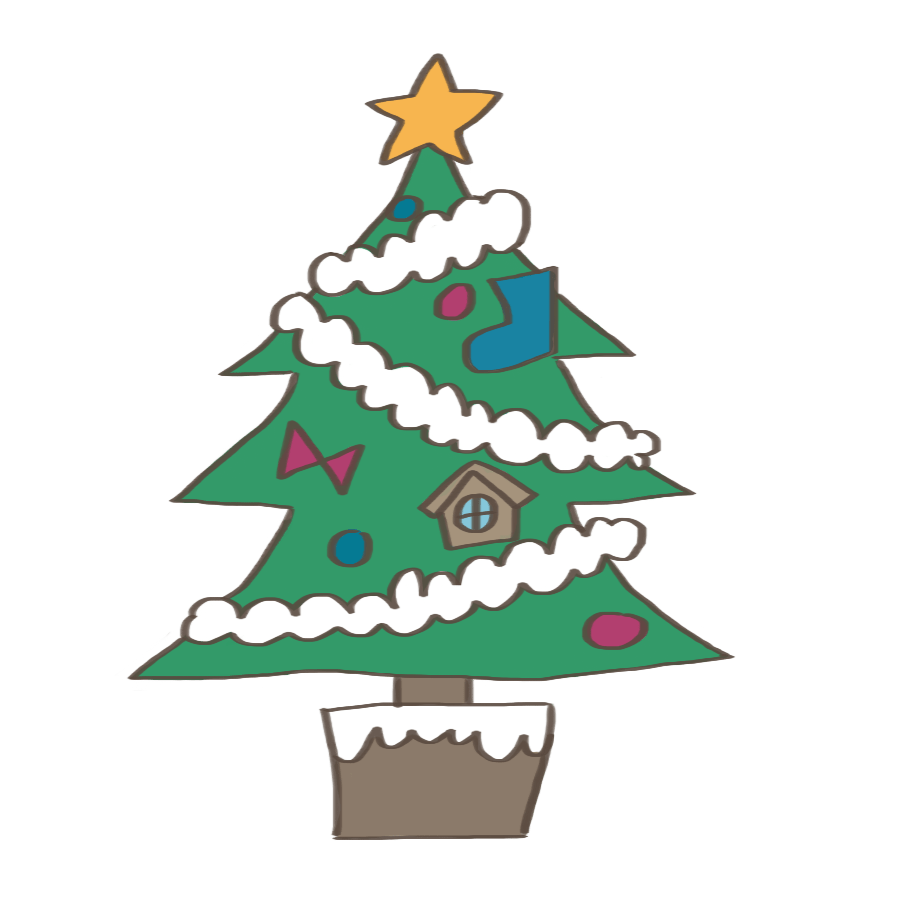 クリスマス ツリー イラスト おしゃれ詳細 6位