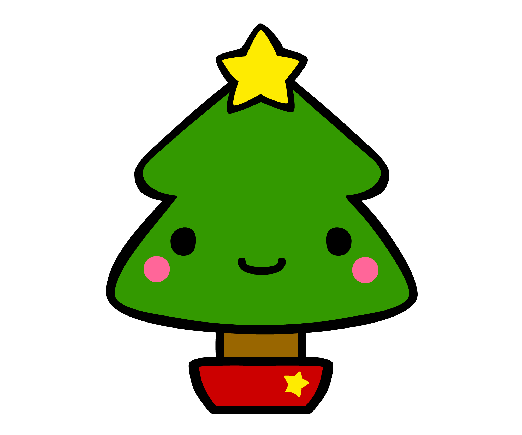 クリスマス ツリー イラスト かわいい詳細 11位