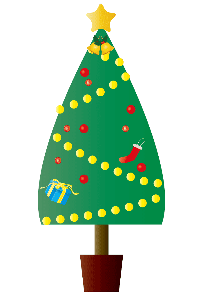 クリスマス ツリー イラスト シンプル詳細 13位