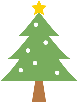 クリスマス ツリー イラスト シンプル詳細 3位