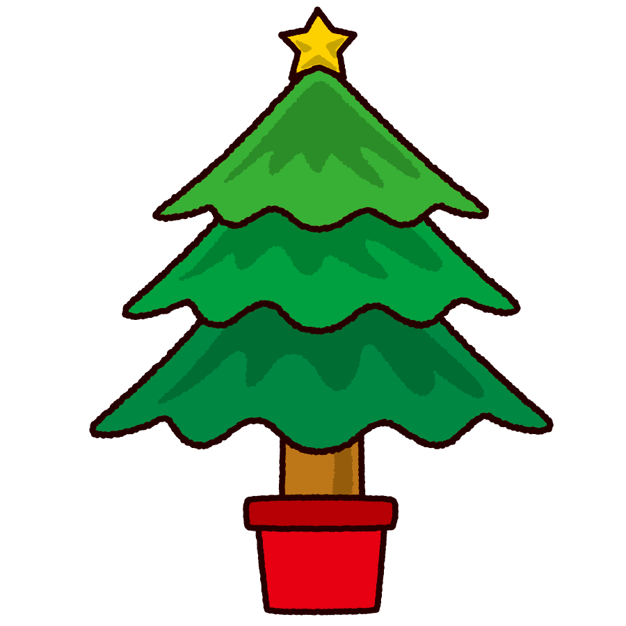 クリスマス ツリー イラスト シンプル詳細 4位