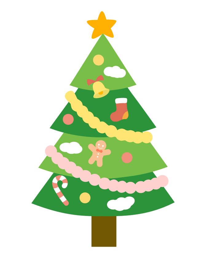 クリスマス ツリー イラスト シンプル詳細 8位
