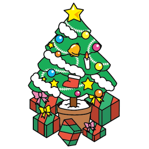 クリスマス ツリー プレゼント イラスト詳細 6位