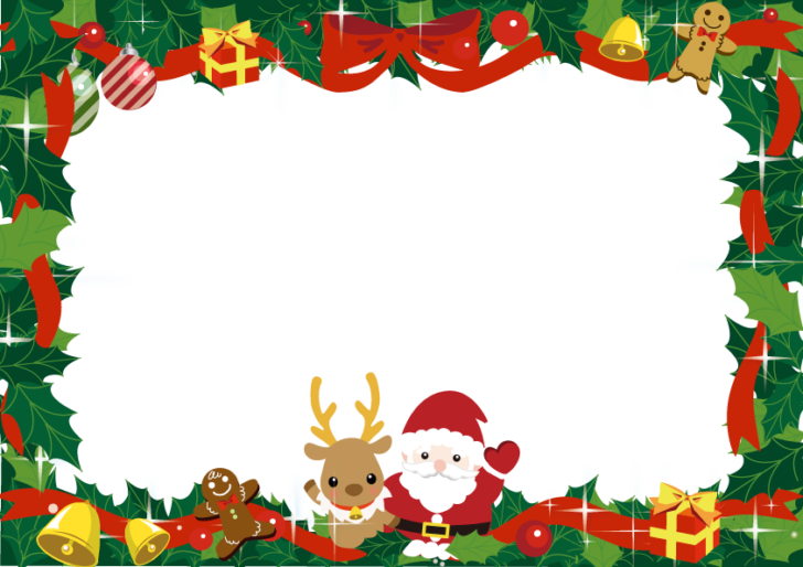 クリスマス メッセージ カード テンプレート詳細 2位