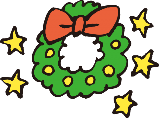 クリスマス リース イラスト 手書き詳細 5位