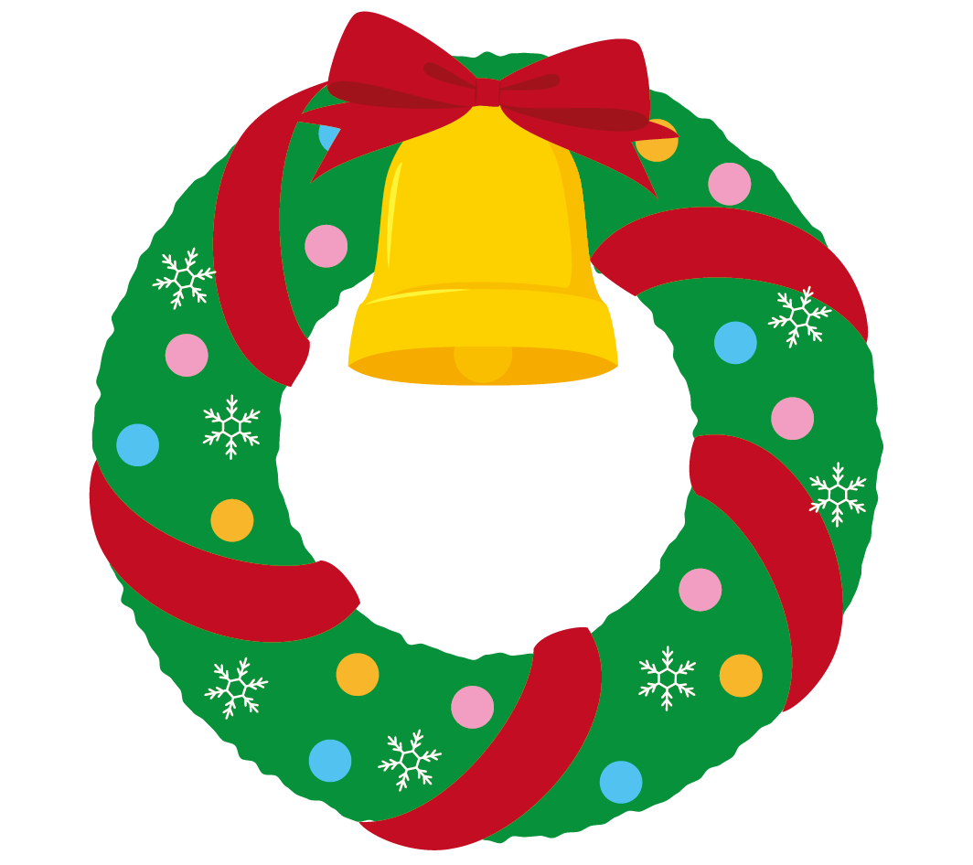 クリスマス リース イラスト 無料詳細 8位