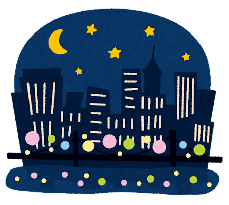 クリスマス 夜景 イラスト詳細 2位