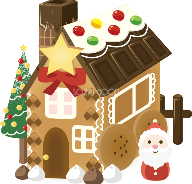 クリスマス 家 イラスト詳細 2位