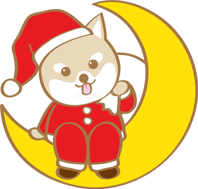 クリスマス 犬 イラスト詳細 11位