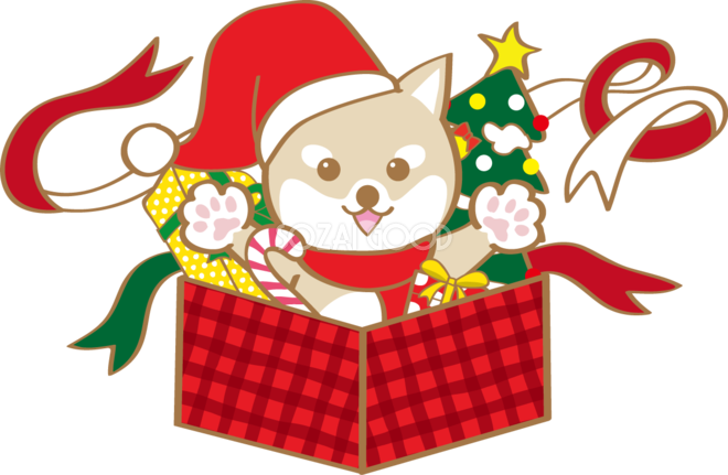 クリスマス 犬 イラスト詳細 12位