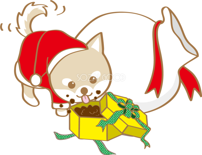 クリスマス 犬 イラスト詳細 13位